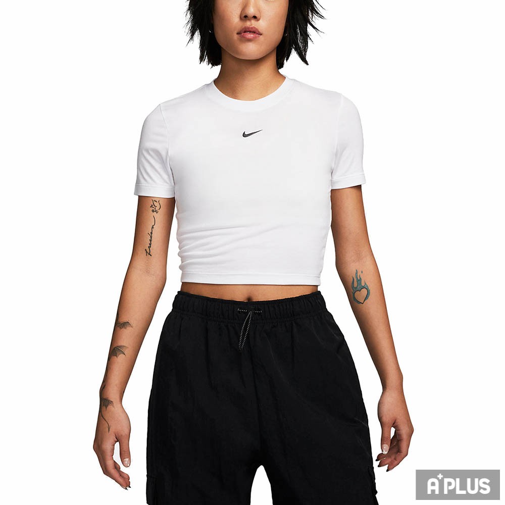 NIKE Women Round Neck T AS W NSW TEE ESSNTL SLIM CRP L-FB2874100